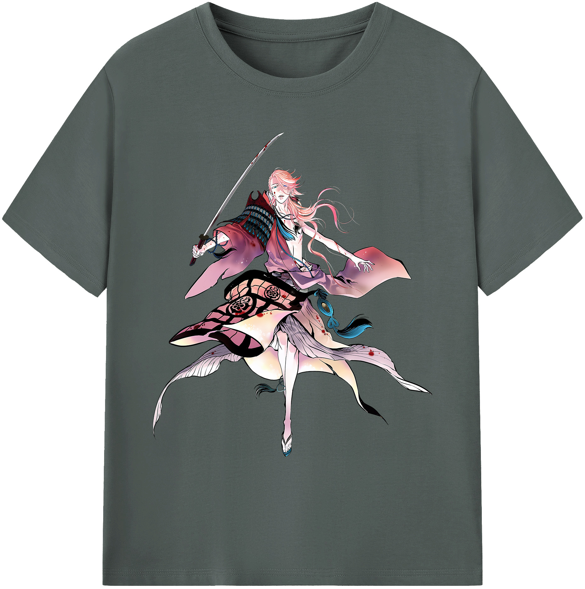 （画像用） 刀剣乱舞 Touken Ranbu 綿100％ メンズ半袖Tシャツ｜肌触りやわらか＆通気性